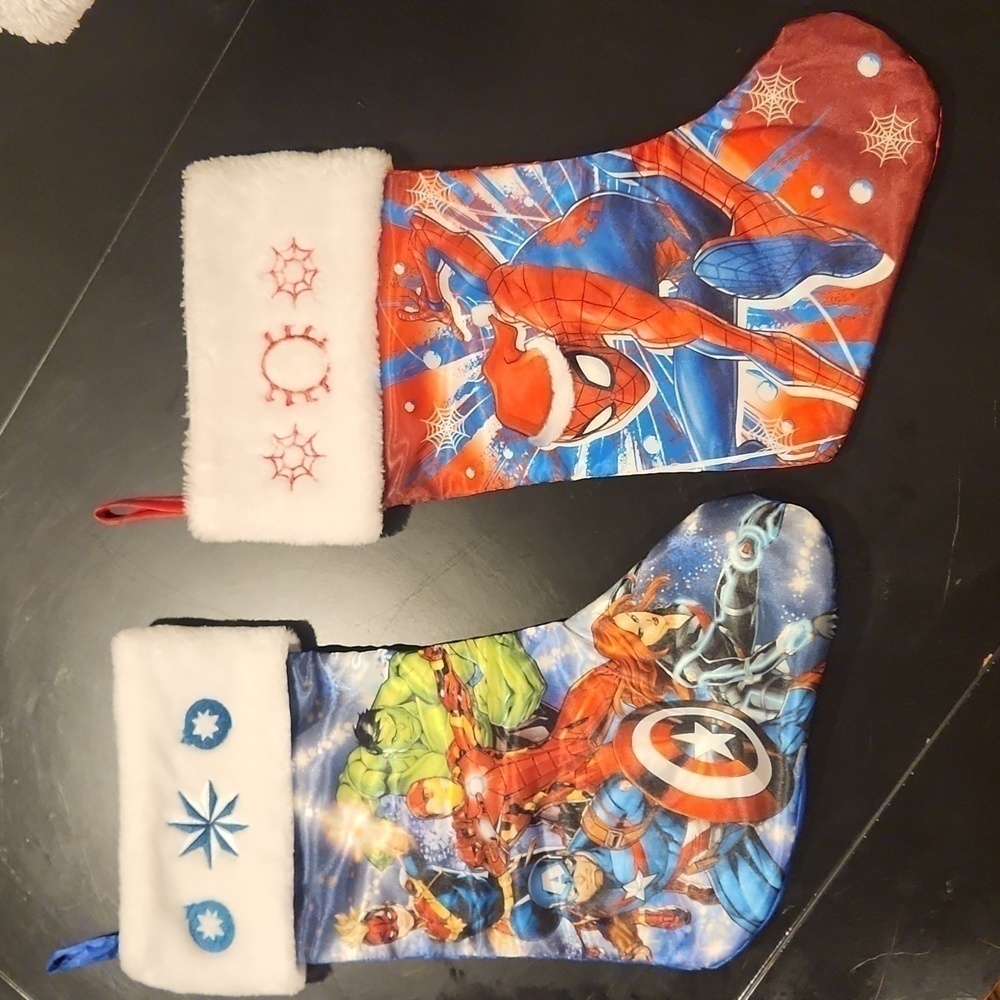 Spiderman Super Hero Set of 2 Stockings